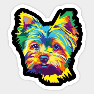 Yorkshire Terrier Pop Art - Dog Lover Gifts Sticker